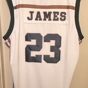 LeBron James high school jersey with signature